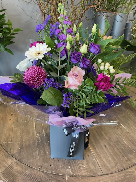 Violet Flower Box
